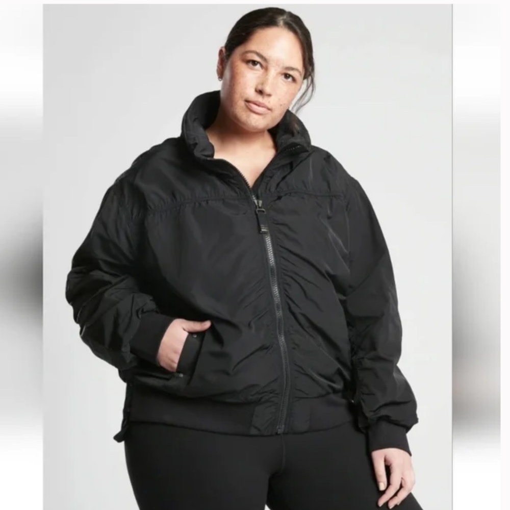 Athleta Point Reyes Bomber Jacket BLACK